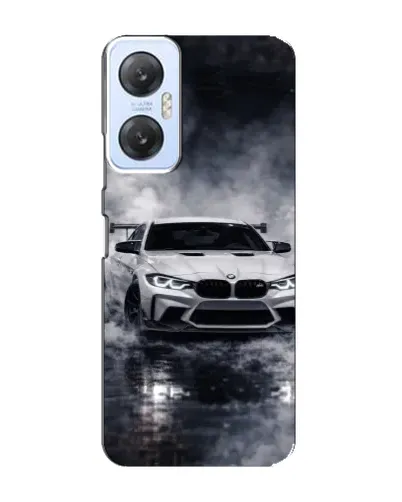 Чехол для Infinix Hot 20 (5G) с картинкой «BMW сквозь туман»