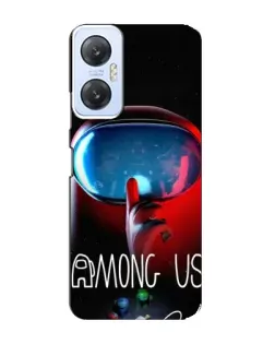 Чохол для Infinix Hot 20 (5G) з картинкою «Червоний імпостер — макро»