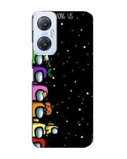 Чехол для Infinix Hot 20 (5G) с картинкой «Команда Among Us»