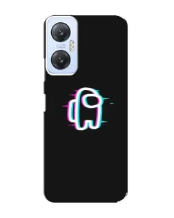 Чехол для Infinix Hot 20 (5G) с картинкой «Among Us неон»