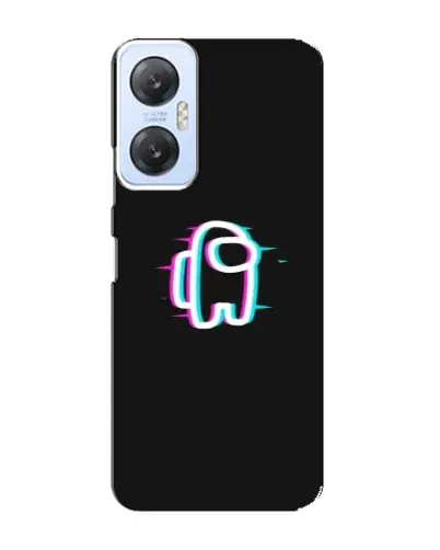 Чехол для Infinix Hot 20 (5G) с картинкой «Among Us неон»
