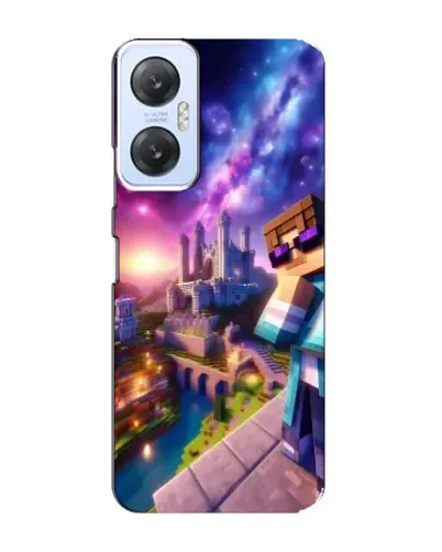 Чехол для Infinix Hot 20 (5G) с картинкой «Стив и космос» Чехол для Infinix Hot 20 (5G) с картинкой «Стив и космос»