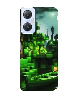 Чохол для Infinix Hot 20 (5G) з картинкою «Minecraft лісовий пейзаж»