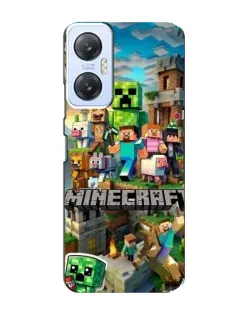 Чохол для Infinix Hot 20 (5G) з картинкою «Замок Minecraft»