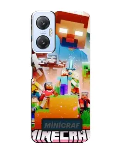 Чохол для Infinix Hot 20 (5G) з картинкою «Minecraft герої гри»