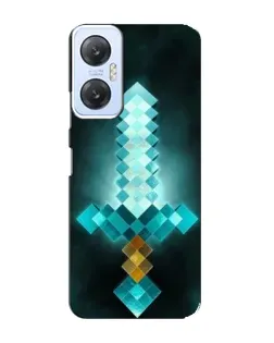Чехол для Infinix Hot 20 (5G) с картинкой «Алмазный меч неон»