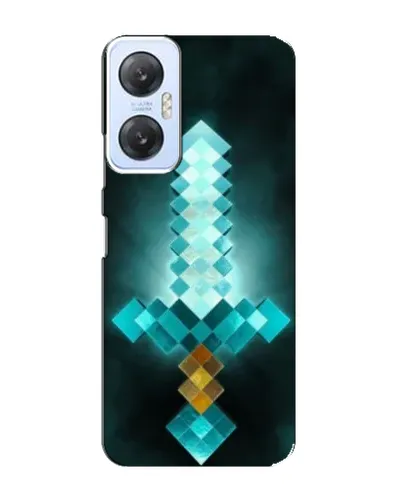 Чехол для Infinix Hot 20 (5G) с картинкой «Алмазный меч неон» Чехол для Infinix Hot 20 (5G) с картинкой «Алмазный меч неон»