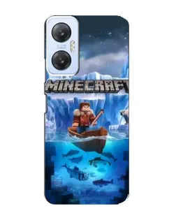 Чехол для Infinix Hot 20 (5G) с картинкой «Minecraft ледяной мир»