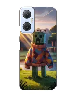 Чехол для Infinix Hot 20 (5G) с картинкой «Крипер в свитере»