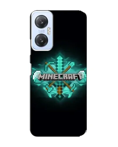 Чехол для Infinix Hot 20 (5G) с картинкой «Minecraft Diamond лого» Чехол для Infinix Hot 20 (5G) с картинкой «Minecraft Diamond лого»
