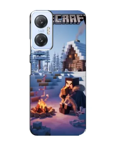 Чехол для Infinix Hot 20 (5G) с картинкой «Зимний Minecraft» Чехол для Infinix Hot 20 (5G) с картинкой «Зимний Minecraft»