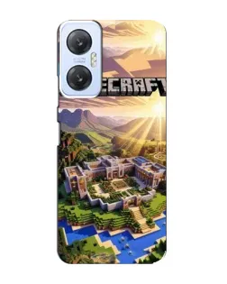 Чехол для Infinix Hot 20 (5G) с картинкой «Minecraft панорама»