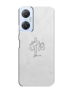 Чехол для Infinix Hot 20 (5G) с картинкой «Иоанна 3:16 Крест»