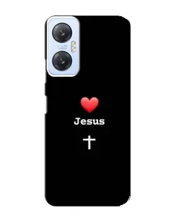 Чехол для Infinix Hot 20 (5G) с картинкой «Сердце - Jesus»