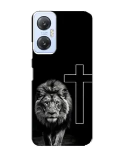 Чехол для Infinix Hot 20 (5G) с картинкой «Лев и Крест»