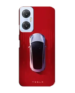 Чехол для Infinix Hot 20 (5G) с картинкой «Tesla Top View»