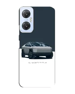 Чохол для Infinix Hot 20 (5G) з картинкою «Сріблястий Cybertruck Tesla»
