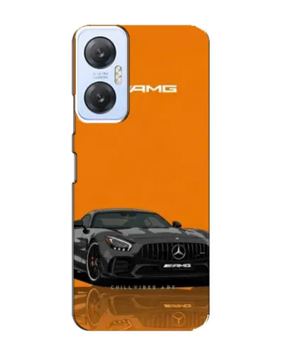 Чехол для Infinix Hot 20 (5G) с картинкой «Оранжевый Mercedes AMG»