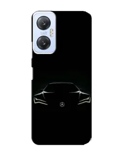 Чехол для Infinix Hot 20 (5G) с картинкой «Mercedes — силуэт авто»