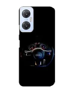 Чехол для Infinix Hot 20 (5G) с картинкой «Салон Audi — руль»