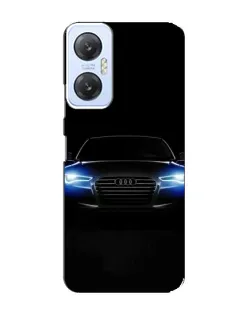 Чехол для Infinix Hot 20 (5G) с картинкой «Audi в неоне»