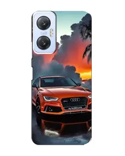 Чехол для Infinix Hot 20 (5G) с картинкой «Audi — закат»