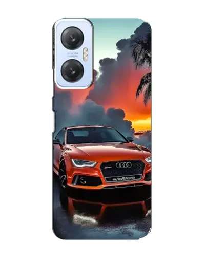 Чехол для Infinix Hot 20 (5G) с картинкой «Audi — закат»
