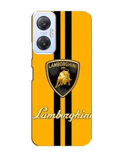 Чехол для Infinix Hot 20 (5G) с картинкой «Lamborghini Stripe желтый»