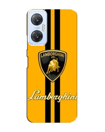Чехол для Infinix Hot 20 (5G) с картинкой «Lamborghini Stripe желтый»