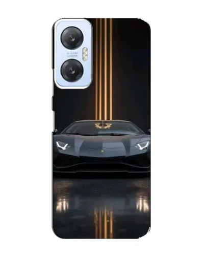 Чехол для Infinix Hot 20 (5G) с картинкой «Lamborghini золотые линии»