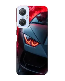 Чехол для Infinix Hot 20 (5G) с картинкой «Lamborghini красное сияние»