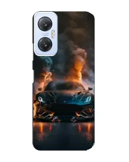 Чехол для Infinix Hot 20 (5G) с картинкой «Lamborghini дымная эстетика»