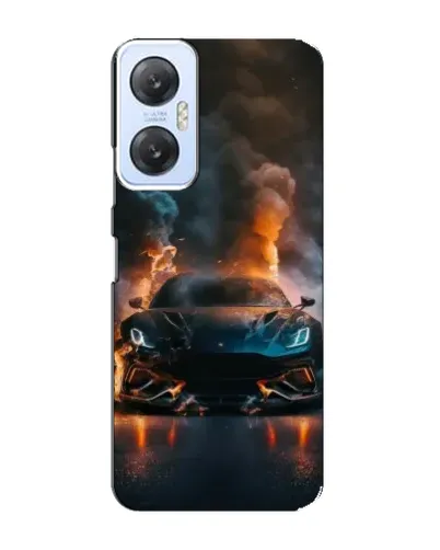 Чехол для Infinix Hot 20 (5G) с картинкой «Lamborghini дымная эстетика»
