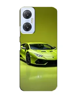 Чехол для Infinix Hot 20 (5G) с картинкой «Салатовый Lamborghini Huracan»