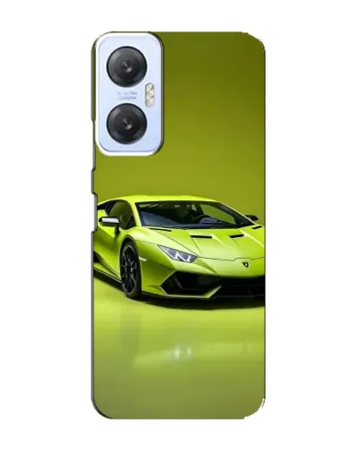 Чехол для Infinix Hot 20 (5G) с картинкой «Салатовый Lamborghini Huracan»
