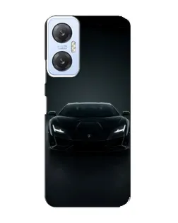 Чехол для Infinix Hot 20 (5G) с картинкой «Черный Lamborghini Aventador»
