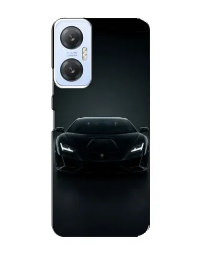 Чехол для Infinix Hot 20 (5G) с картинкой «Черный Lamborghini Aventador»