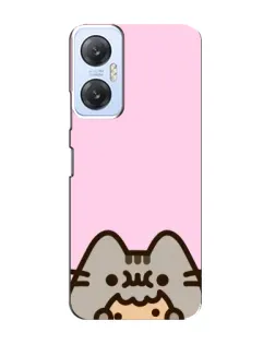 Чехол для Infinix Hot 20 (5G) с картинкой «Pusheen и печенье»