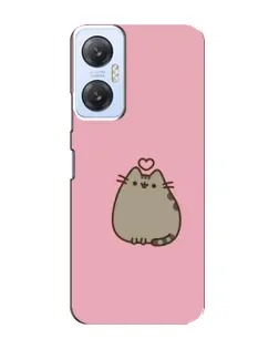 Чехол для Infinix Hot 20 (5G) с картинкой «Pusheen сердце»
