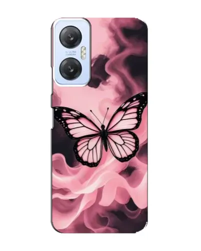 Чехол для Infinix Hot 20 (5G) с картинкой «Бабочка в дыму»