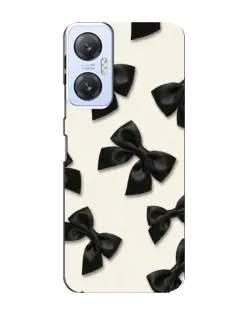 Чехол для Infinix Hot 20 (5G) с картинкой «Черные бантики»