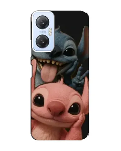 Чехол для Infinix Hot 20 (5G) с картинкой «Стич и Ангел»