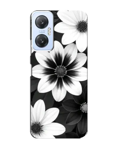 Чехол для Infinix Hot 20 (5G) с картинкой «Монохромные астры»