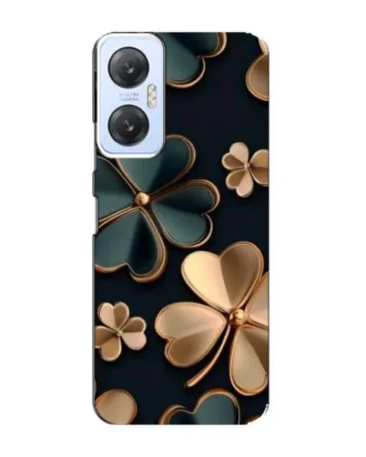Чехол для Infinix Hot 20 (5G) с картинкой «Клевер в золоте»