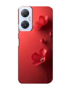 Чехол для Infinix Hot 20 (5G) с картинкой «Маковые соцветия»
