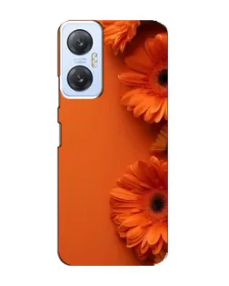 Чехол для Infinix Hot 20 (5G) с картинкой «Оранжевые герберы»