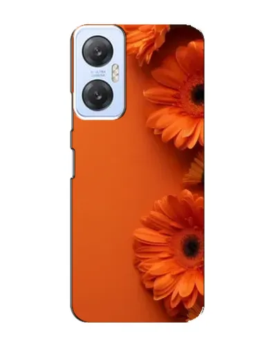 Чехол для Infinix Hot 20 (5G) с картинкой «Оранжевые герберы»