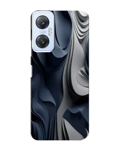 Чохол для Infinix Hot 20 (5G) з картинкою «Об'ємні сині складки»