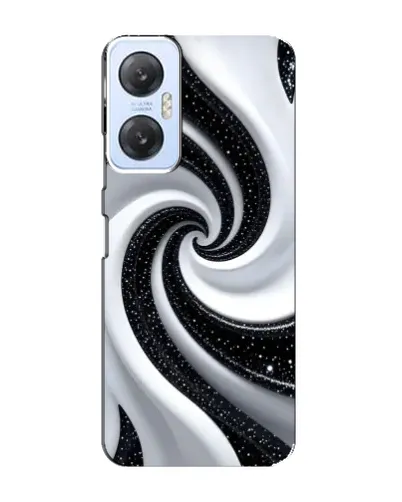 Чохол для Infinix Hot 20 (5G) з картинкою «Чорно-біла спіраль»