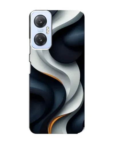 Чохол для Infinix Hot 20 (5G) з картинкою «Об'ємні чорно-білі стрічки»